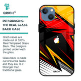 Race Jersey Pattern Glass Case For iPhone 13 mini