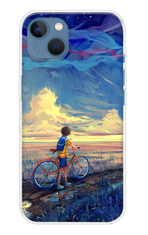 Riding Bicycle to Dreamland iPhone 13 mini Back Cover