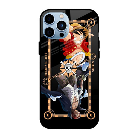Shanks & Luffy iPhone 13 Pro Glass Back Cover Online