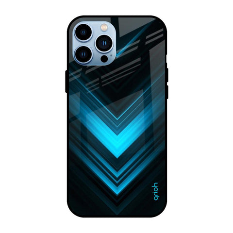 Vertical Blue Arrow iPhone 13 Pro Glass Back Cover Online