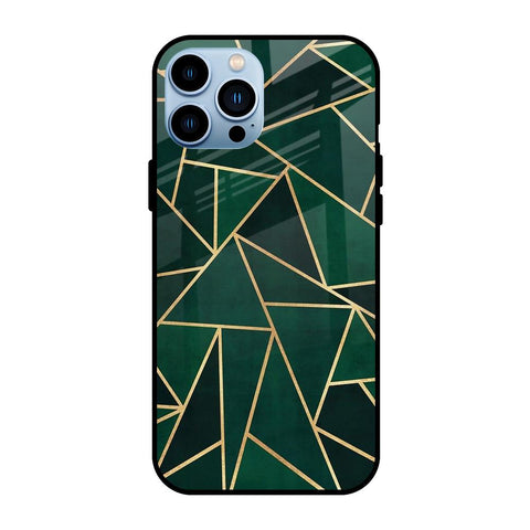 Abstract Green iPhone 13 Pro Glass Back Cover Online