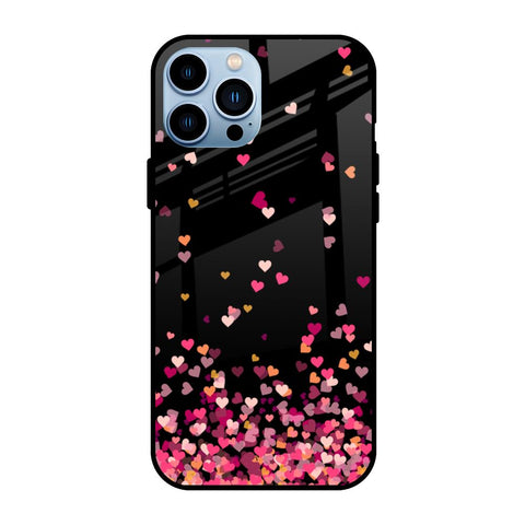 Heart Rain Fall iPhone 13 Pro Glass Back Cover Online