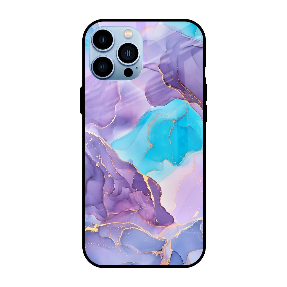 Alcohol ink Marble iPhone 13 Pro Glass Back Cover Online