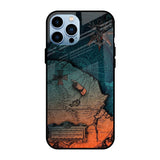 Geographical Map iPhone 13 Pro Glass Back Cover Online