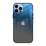 Blue Grey Ombre iPhone 13 Pro Glass Back Cover Online