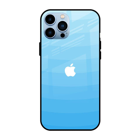Wavy Blue Pattern iPhone 13 Pro Glass Back Cover Online