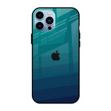 Green Triangle Pattern iPhone 13 Pro Glass Back Cover Online