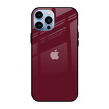 Classic Burgundy iPhone 13 Pro Glass Back Cover Online