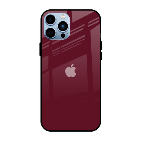 Classic Burgundy iPhone 13 Pro Glass Back Cover Online