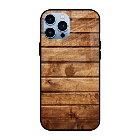 Wooden Planks iPhone 13 Pro Glass Back Cover Online