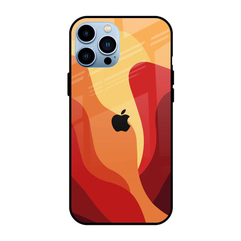 Magma Color Pattern iPhone 13 Pro Glass Back Cover Online