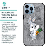 Cute Baby Bunny Glass Case for iPhone 13 Pro