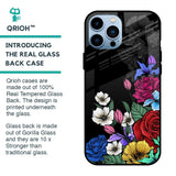Rose Flower Bunch Art Glass Case for iPhone 13 Pro