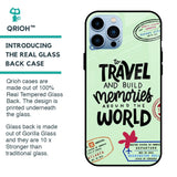Travel Stamps Glass Case for iPhone 13 Pro