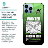 Zoro Wanted Glass Case for iPhone 13 Pro