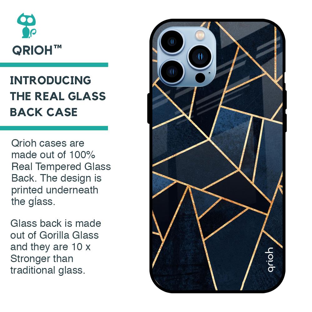 Abstract Tiles Glass case for iPhone 13 Pro