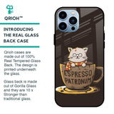 Tea With Kitty Glass Case For iPhone 13 Pro