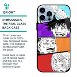 Anime Sketch Glass Case for iPhone 13 Pro