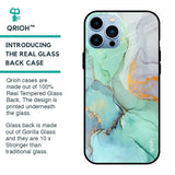Green Marble Glass case for iPhone 13 Pro