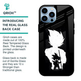 Monochrome Goku Glass Case for iPhone 13 Pro