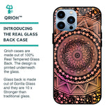 Floral Mandala Glass Case for iPhone 13 Pro