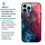 Blue & Red Smoke Glass Case for iPhone 13 Pro