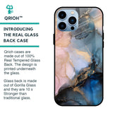 Marble Ink Abstract Glass Case for iPhone 13 Pro