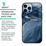 Deep Ocean Marble Glass Case for iPhone 13 Pro