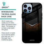 Dark Walnut Glass Case for iPhone 13 Pro