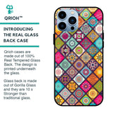 Multicolor Mandala Glass Case for iPhone 13 Pro
