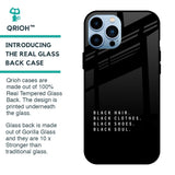 Black Soul Glass Case for iPhone 13 Pro