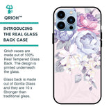Elegant Floral Glass case for iPhone 13 Pro