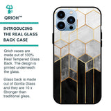 Tricolor Pattern Glass Case for iPhone 13 Pro