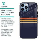 Tricolor Stripes Glass Case For iPhone 13 Pro