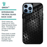 Dark Abstract Pattern Glass Case For iPhone 13 Pro