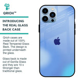 Vibrant Blue Texture Glass Case for iPhone 13 Pro