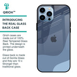 Navy Blue Ombre Glass Case for iPhone 13 Pro