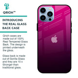 Purple Ombre Pattern Glass Case for iPhone 13 Pro