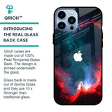 Brush Art Glass Case For iPhone 13 Pro