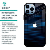 Blue Rough Abstract Glass Case for iPhone 13 Pro