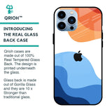 Wavy Color Pattern Glass Case for iPhone 13 Pro