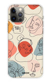 Abstract Faces iPhone 13 Pro Back Cover