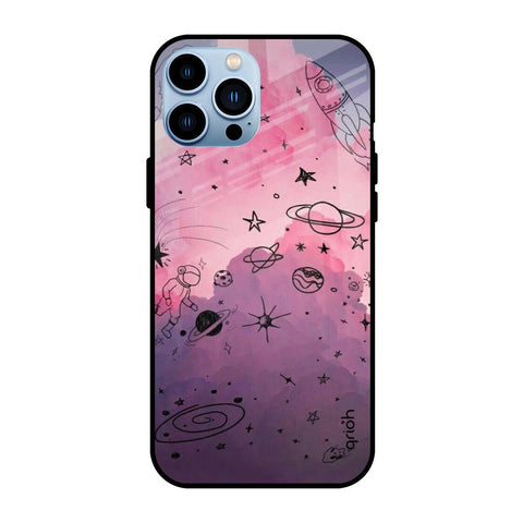 Space Doodles iPhone 13 Pro Max Glass Back Cover Online