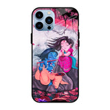 Radha Krishna Art iPhone 13 Pro Max Glass Back Cover Online