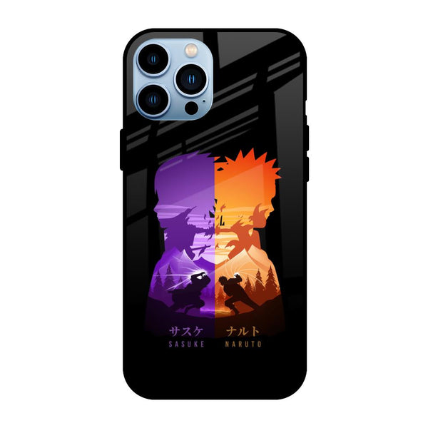 Minimalist Anime iPhone 13 Pro Max Glass Back Cover Flat 35% Off
