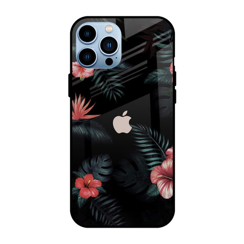 Tropical Art Flower iPhone 13 Pro Max Glass Back Cover Online