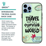 Travel Stamps Glass Case for iPhone 13 Pro Max