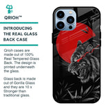 Red Moon Tiger Glass Case for iPhone 13 Pro Max