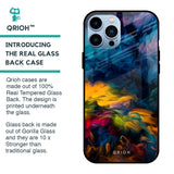 Multicolor Oil Painting Glass Case for iPhone 13 Pro Max