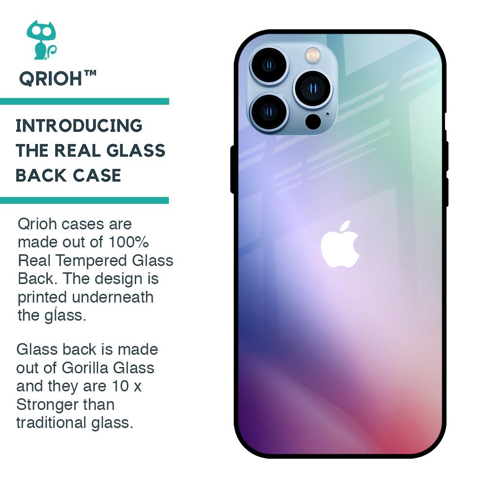 Abstract Holographic Glass Case for iPhone 13 Pro Max